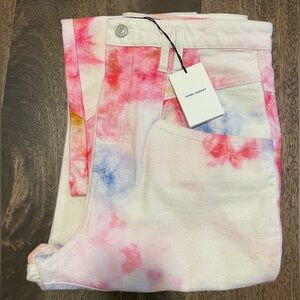 Isabel Marant Eloisa tie-dyed tapered jeans